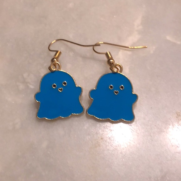 Blue Ghost Earrings - Picture 1 of 3